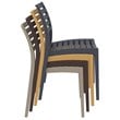 Compamia Ares Outdoor Patio Dining Chair in White