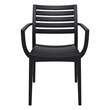 Compamia Artemis Outdoor Patio Dining Arm Chair in Black