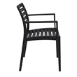 Compamia Artemis Outdoor Patio Dining Arm Chair in Black