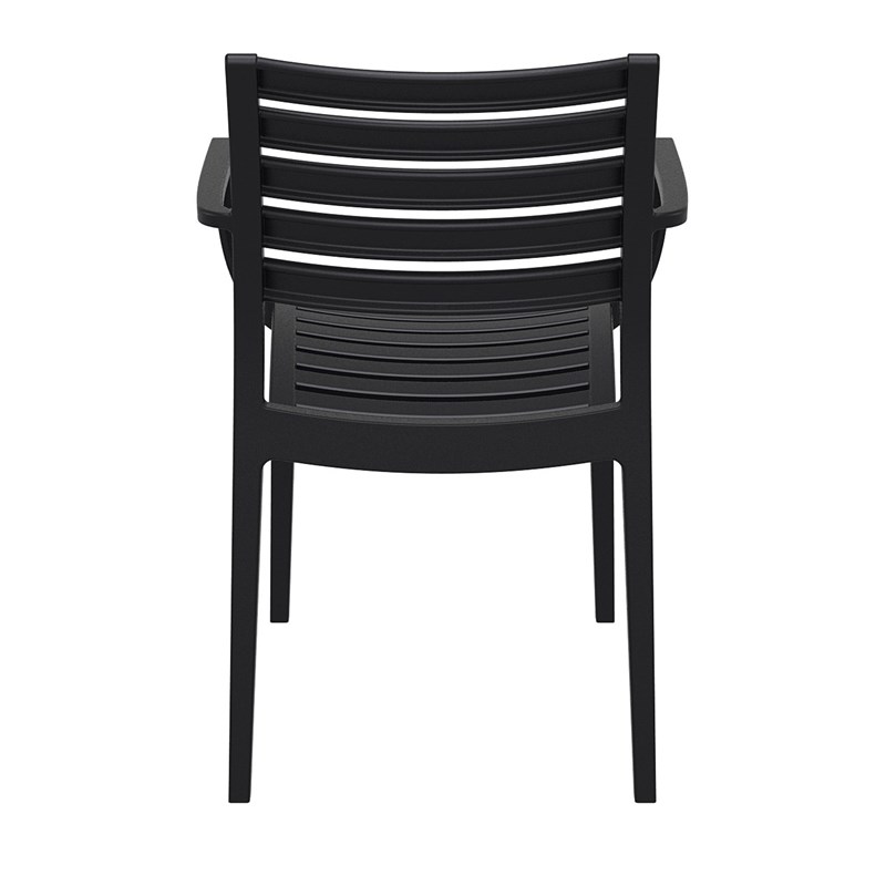 Compamia Artemis Outdoor Patio Dining Arm Chair in Black