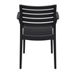 Compamia Artemis Outdoor Patio Dining Arm Chair in Black