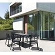 Compamia Artemis Outdoor Patio Dining Arm Chair in Black
