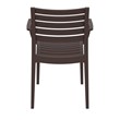 Compamia Artemis Outdoor Patio Dining Arm Chair in Brown