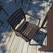 Compamia Artemis Outdoor Patio Dining Arm Chair in Brown