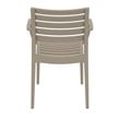 Compamia Artemis Outdoor Patio Dining Arm Chair in Taupe