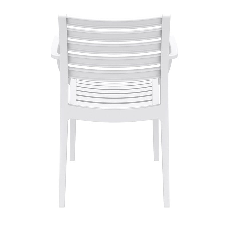 Set of 4 Compamia Artemis Outdoor Dining Arm Chair White 