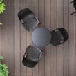 Compamia Air Outdoor Patio Dining Chair in Black