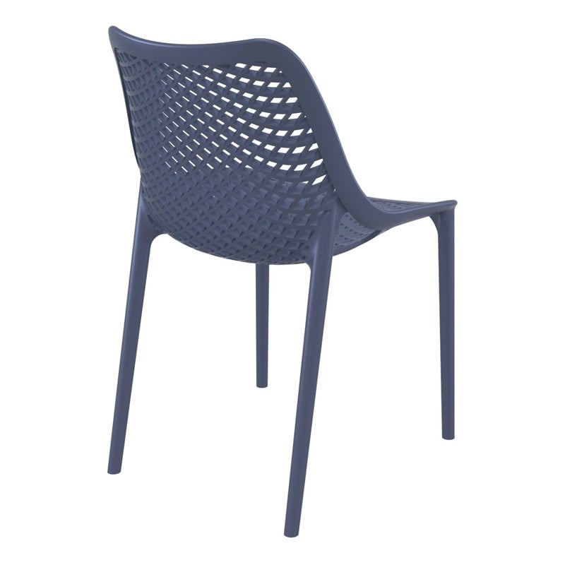 Compamia Air Outdoor Patio Dining Chair in Dark Gray