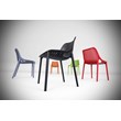Compamia Air Outdoor Patio Dining Chair in Dark Gray