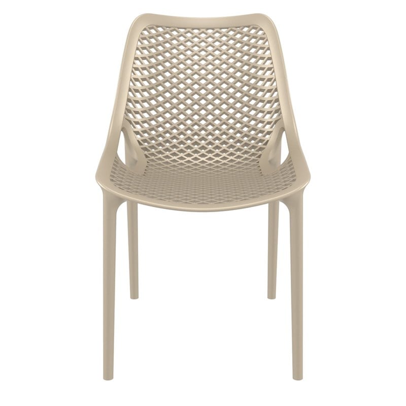Compamia Air Outdoor Patio Dining Chair in Taupe