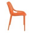 Compamia Air Outdoor Patio Dining Chair in Orange