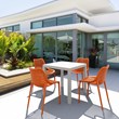 Compamia Air Outdoor Patio Dining Chair in Orange