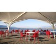 Compamia Air Outdoor Patio Dining Chair in Red
