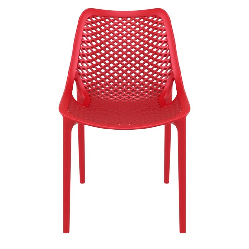 Compamia Air Outdoor Patio Dining Chair in Red