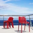 Compamia Air Outdoor Patio Dining Chair in Red
