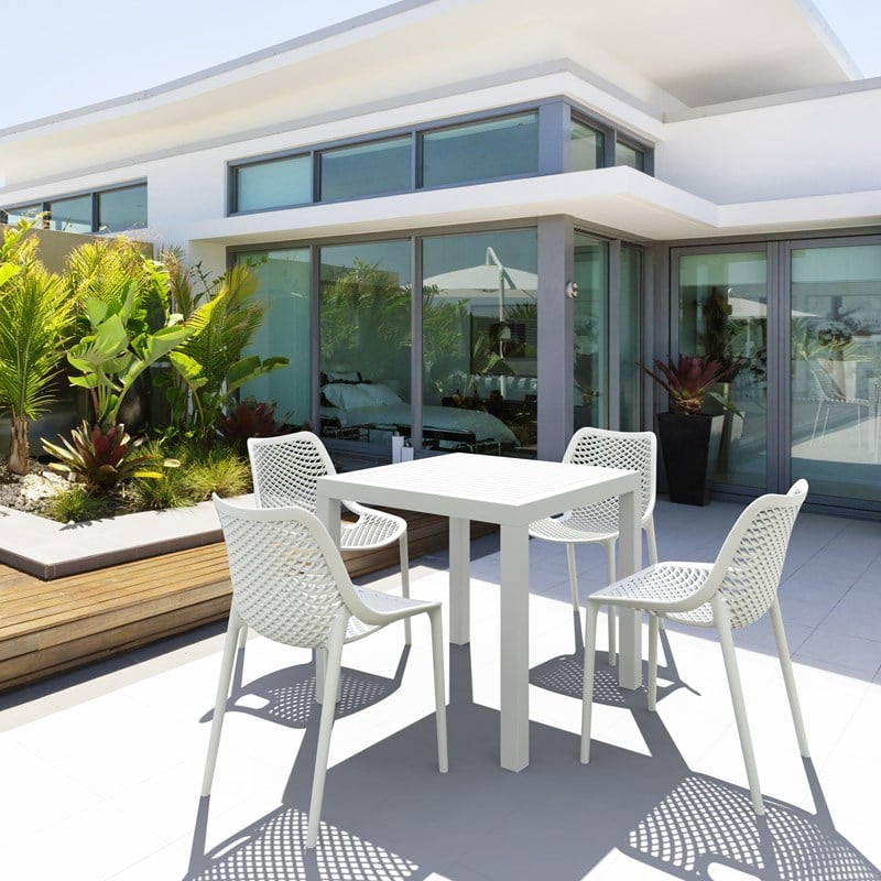 Compamia Air Outdoor Patio Dining Chair in White