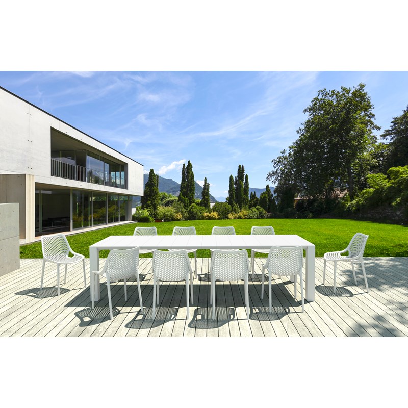 Compamia Air Outdoor Patio Dining Chair in White