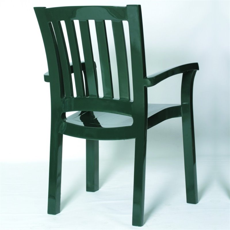 Compamia Sunshine Resin Patio Dining Arm Chair in Green ISP015GRE
