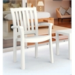 Compamia Sunshine Transitional Resin Patio Dining Arm Chair in White