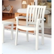 Compamia Sunshine Transitional Resin Patio Dining Arm Chair in White