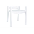 Compamia Sunshine Transitional Resin Patio Dining Arm Chair in White