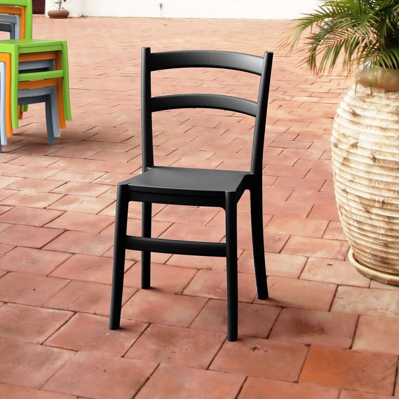 Compamia Tiffany Patio Dining Chair in Black