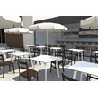 Compamia Tiffany Patio Dining Chair in Brown