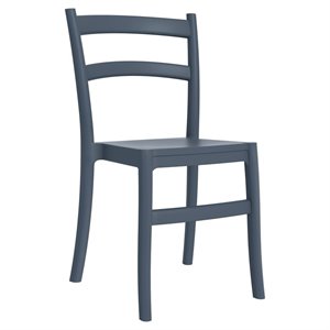 compamia tiffany dining chair in dark gray (set of 2)