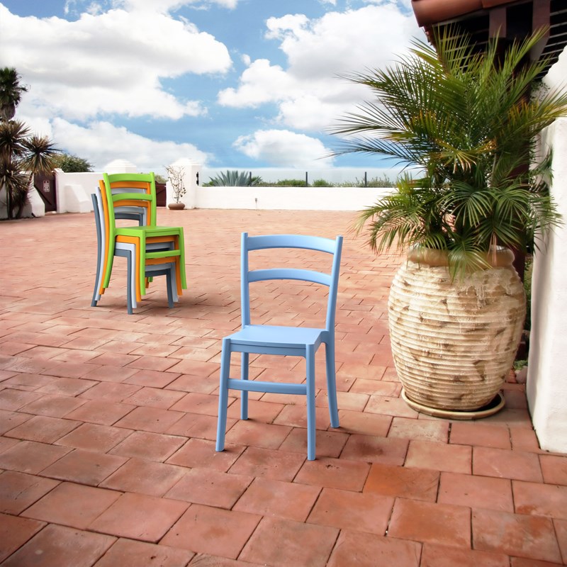 Compamia Tiffany Patio Dining Chair in Light Blue