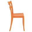 Compamia Tiffany Patio Dining Chair in Orange