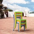 Compamia Tiffany Patio Dining Chair in Orange