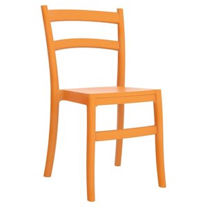 compamia tiffany dining chair in orange (set of 2)