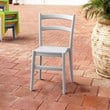 Compamia Tiffany Patio Dining Chair in Silver Gray