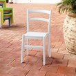 Compamia Tiffany Patio Dining Chair in White