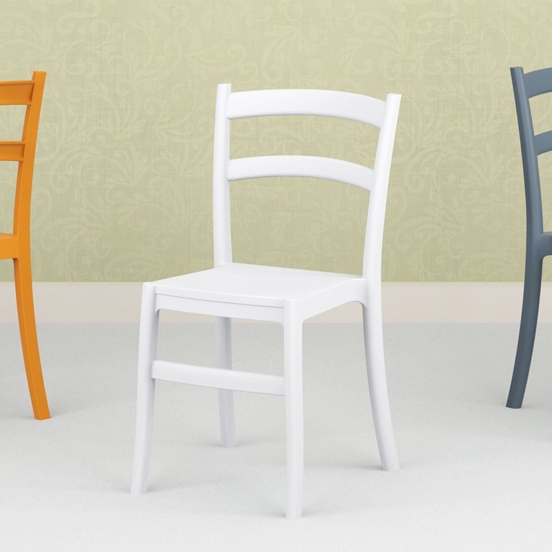Compamia Tiffany Patio Dining Chair in White