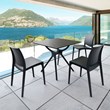 Compamia Maya Patio Dining Chair in Black