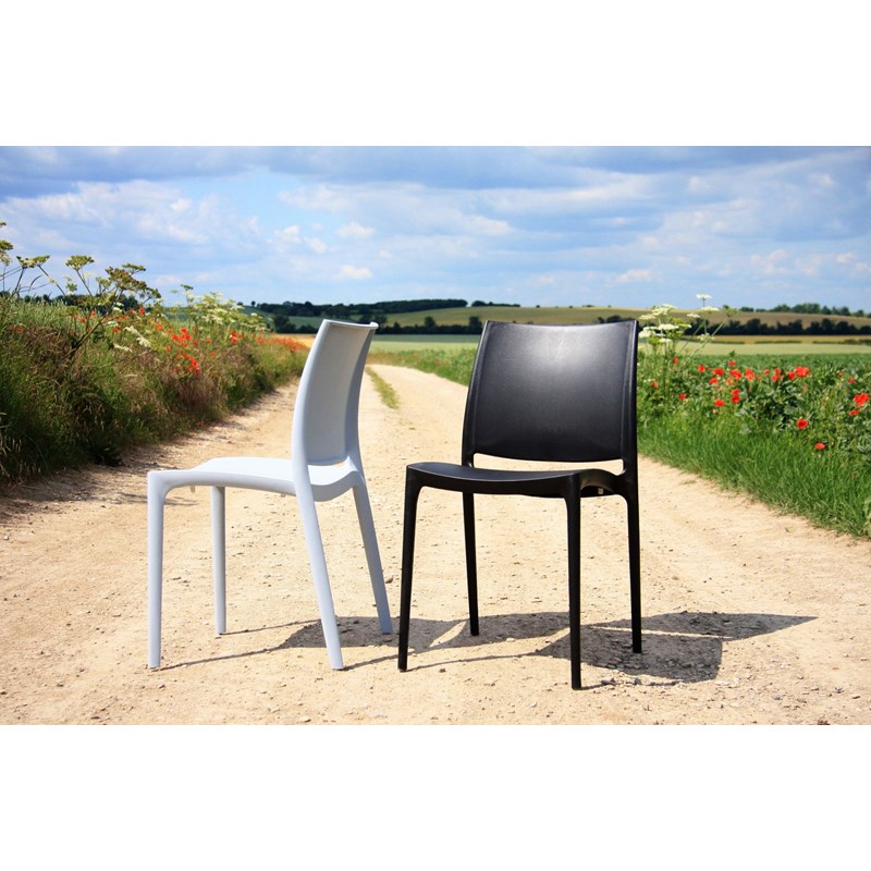 Compamia Maya Patio Dining Chair in Black