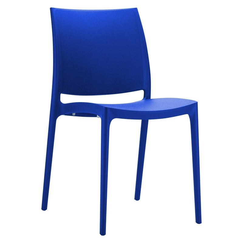 Compamia Maya Patio Dining Chair in Dark Blue
