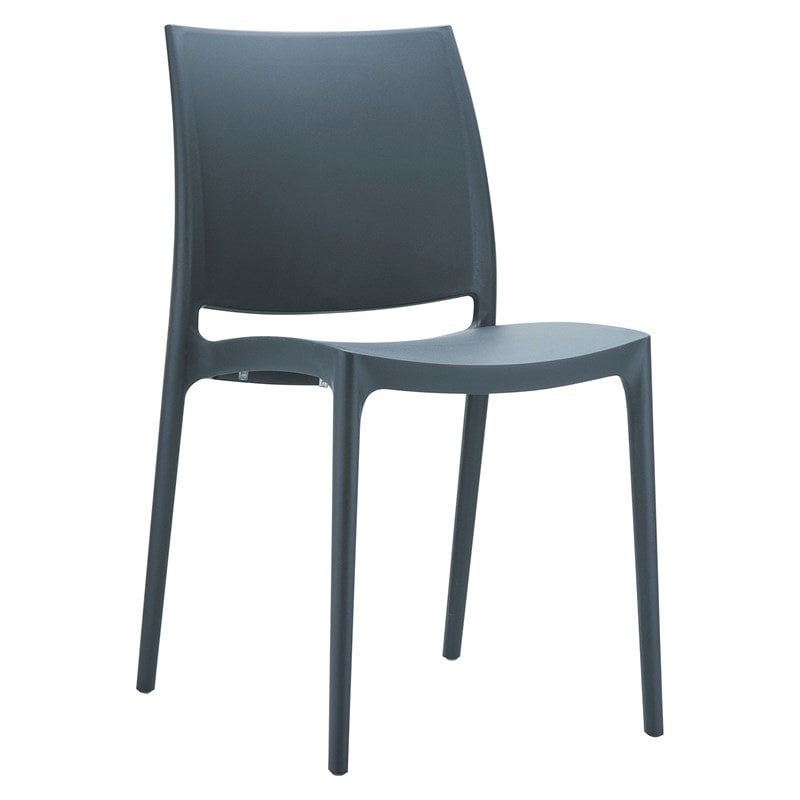 Compamia Maya Patio Dining Chair in Dark Gray