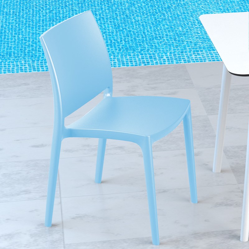 Compamia Maya Patio Dining Chair in Blue