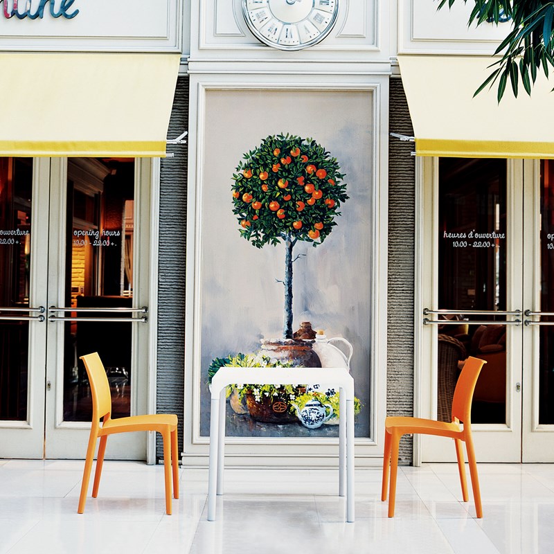 Compamia Maya Patio Dining Chair in Orange