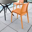 Compamia Maya Patio Dining Chair in Orange