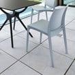 Compamia Maya Patio Dining Chair in Silver