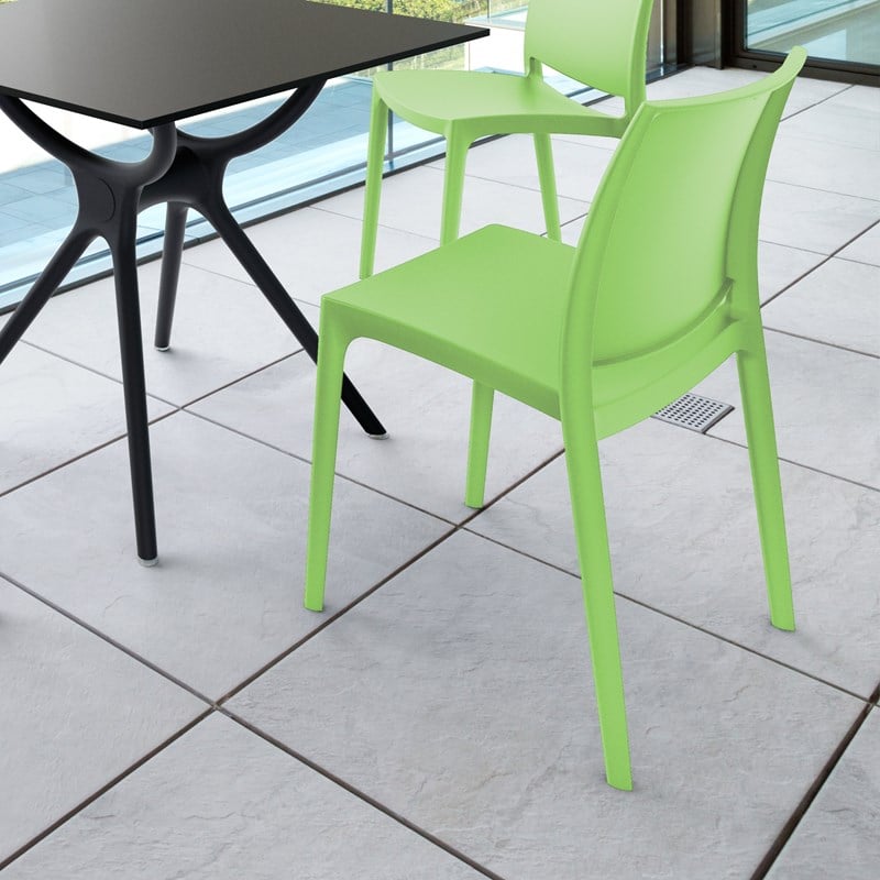 Compamia Maya Patio Dining Chair in Tropical Green