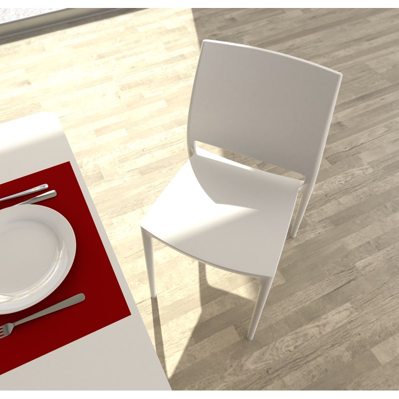Compamia Maya Patio Dining Chair in White