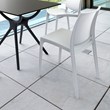 Compamia Maya Patio Dining Chair in White