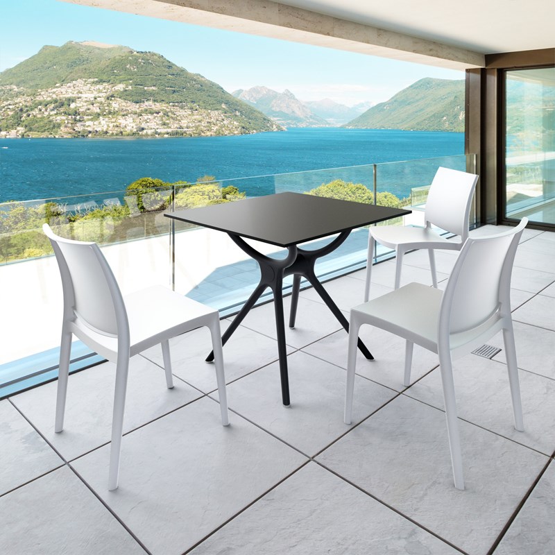 Compamia Maya Patio Dining Chair in White