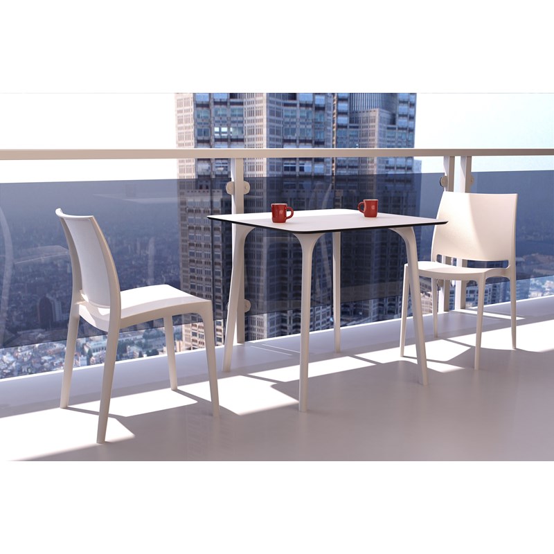 Compamia Maya Patio Dining Chair in White
