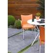 Compamia Romeo Resin Patio Dining Arm Chair in Orange
