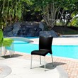 Compamia Juliette Resin Patio Dining Chair in Black